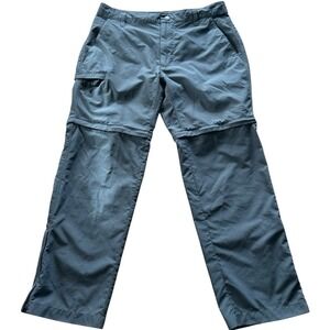 The North Face Gray Convertible Zip Off Cargo Outdoor Hiking Men's Size 34 Short